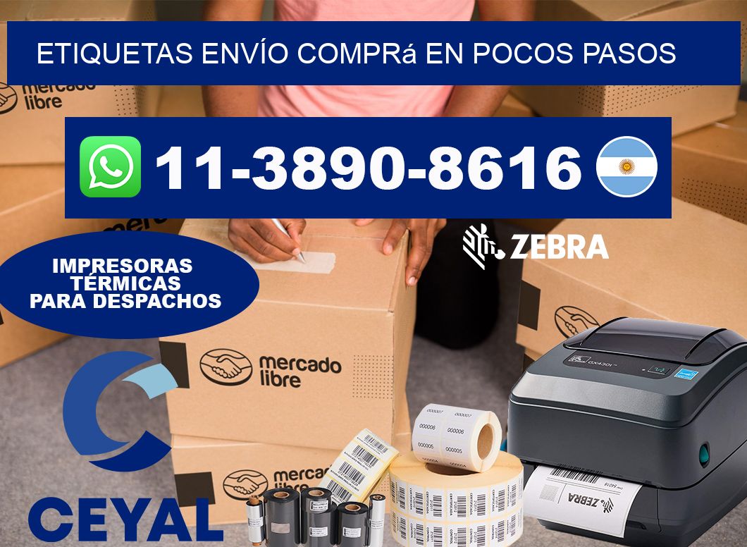 ETIQUETAS ENVÍO Comprá en pocos pasos