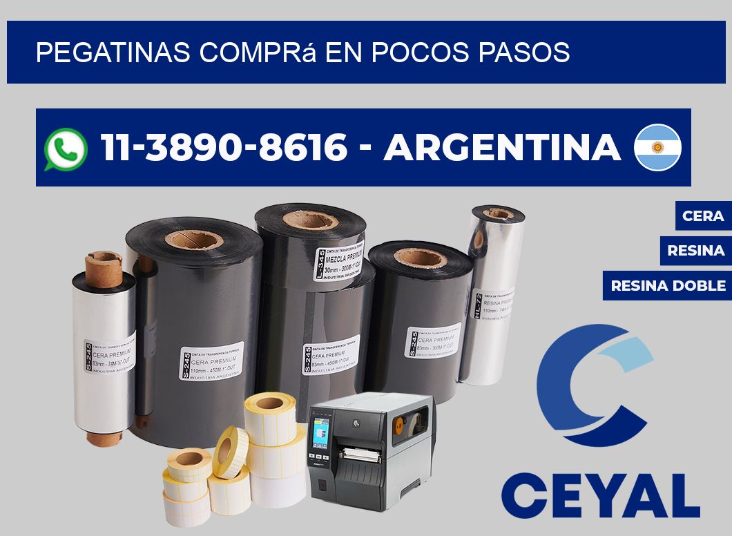 PEGATINAS Comprá en pocos pasos