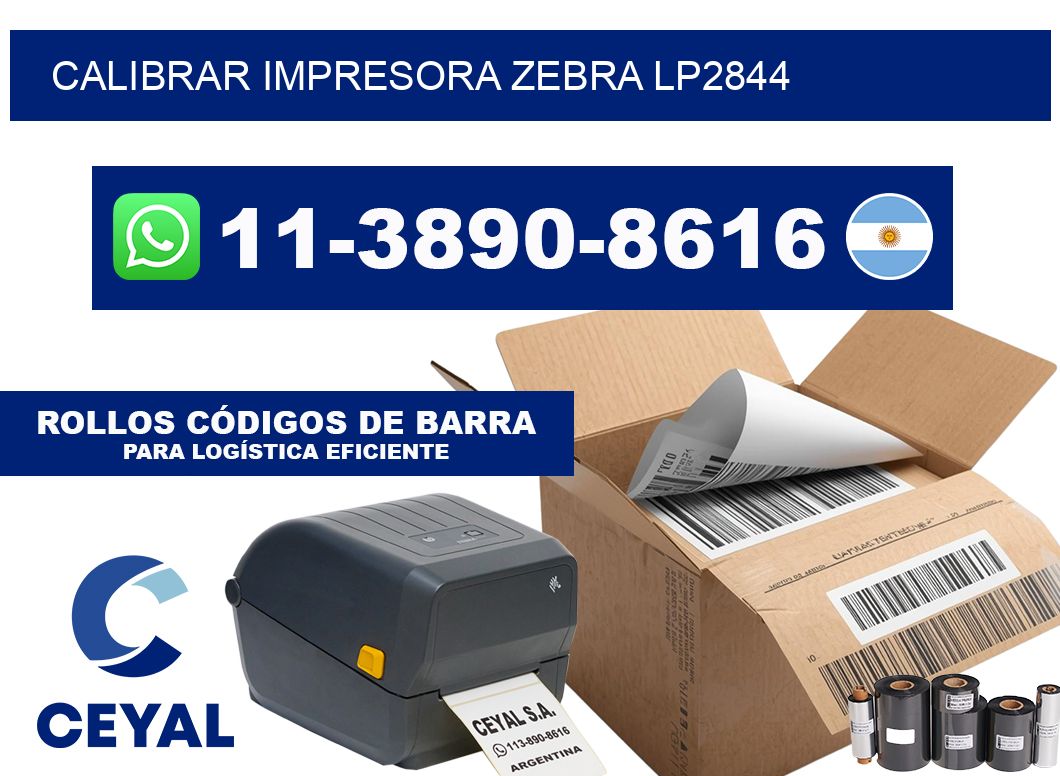 calibrar impresora Zebra LP2844