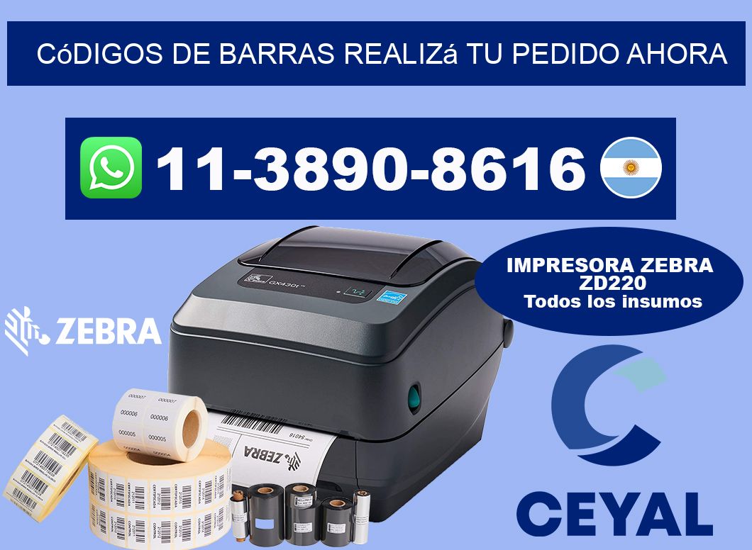 códigos de barras Realizá tu pedido ahora