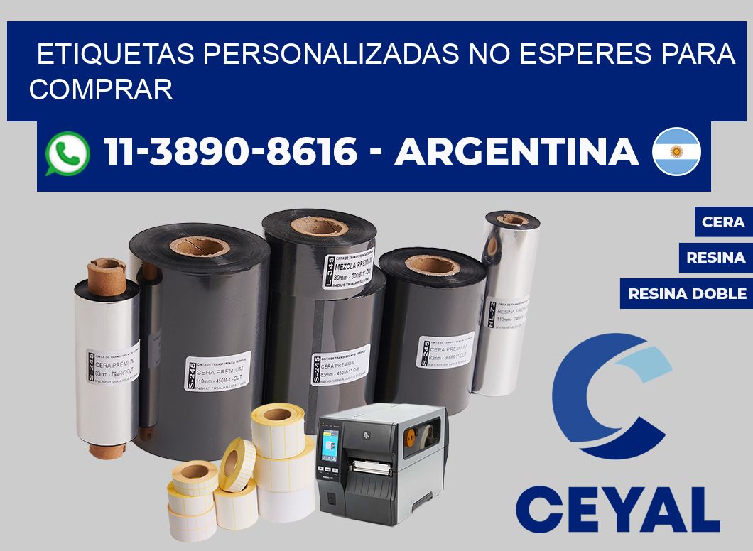 etiquetas personalizadas No esperes para comprar
