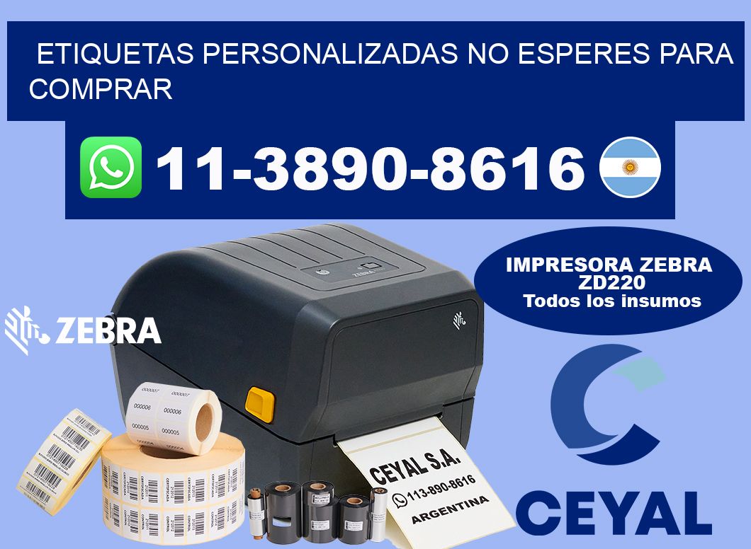 etiquetas personalizadas No esperes para comprar
