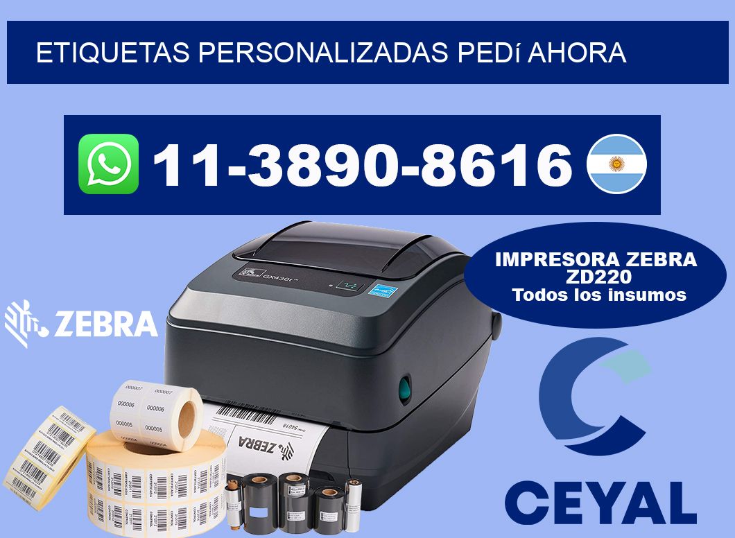 etiquetas personalizadas Pedí ahora