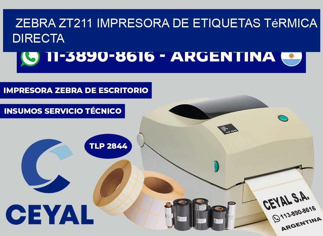 zebra ZT211 impresora de etiquetas térmica directa