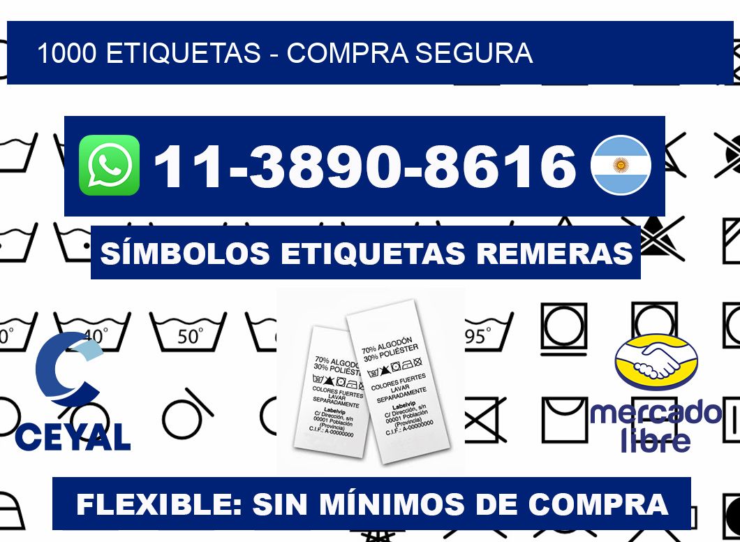 1000 ETIQUETAS - Compra segura