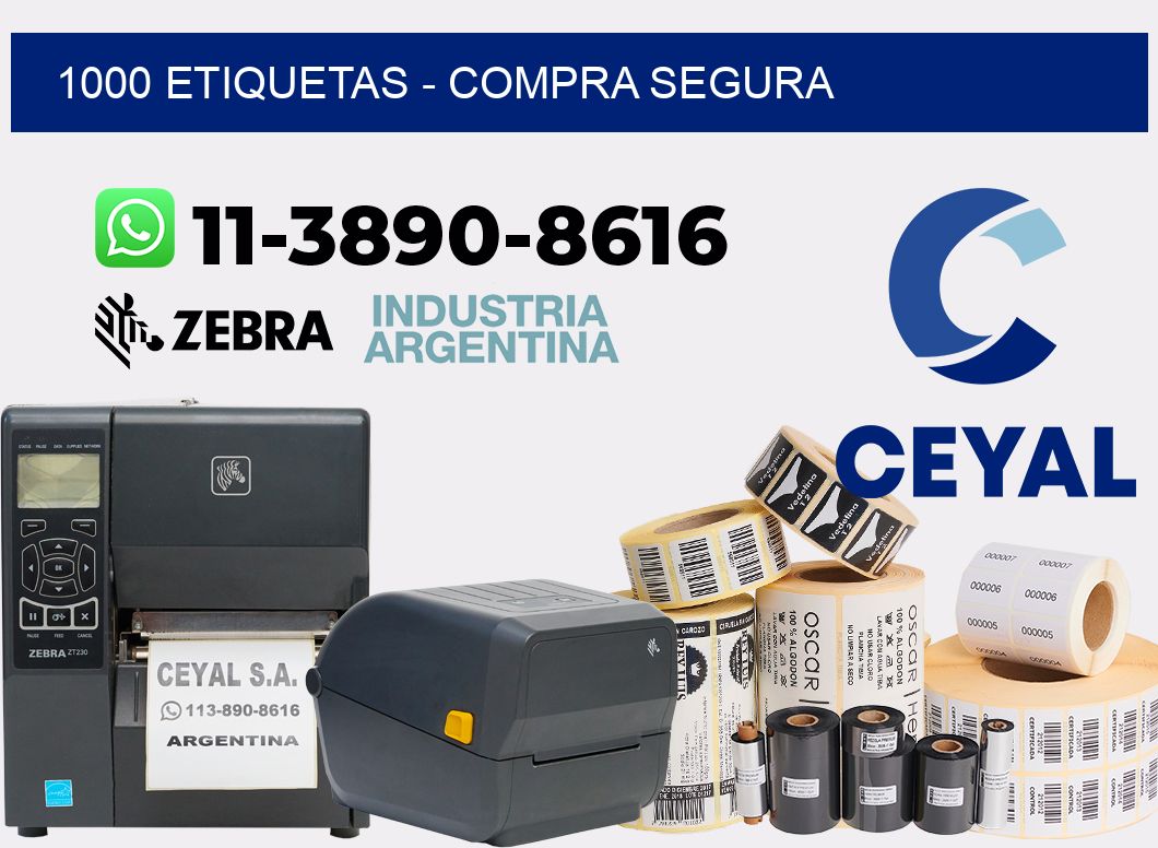 1000 ETIQUETAS - Compra segura