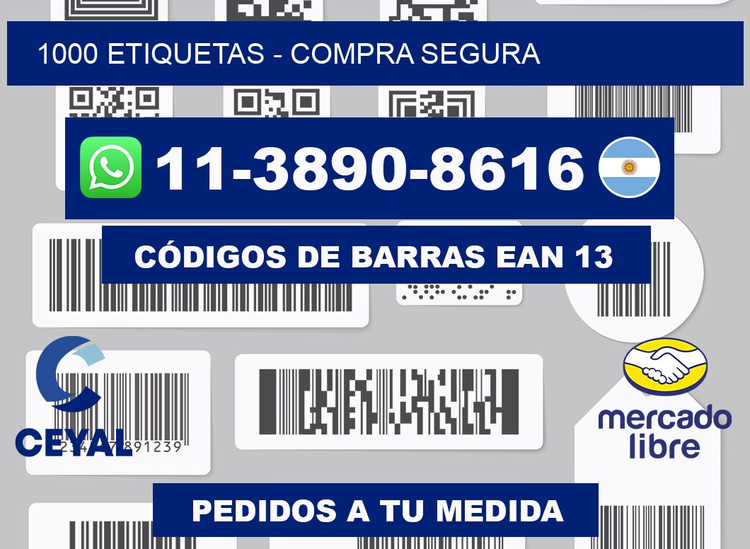 1000 ETIQUETAS - Compra segura