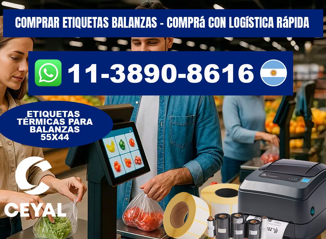 COMPRAR ETIQUETAS BALANZAS - Comprá con logística rápida