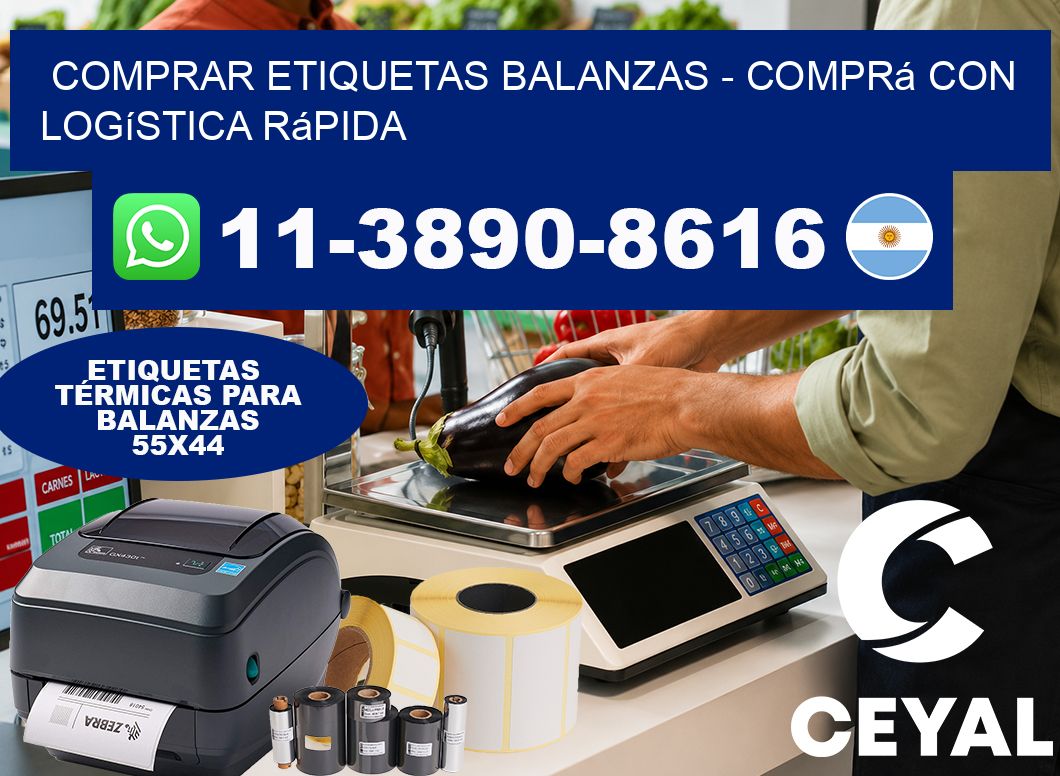 COMPRAR ETIQUETAS BALANZAS - Comprá con logística rápida