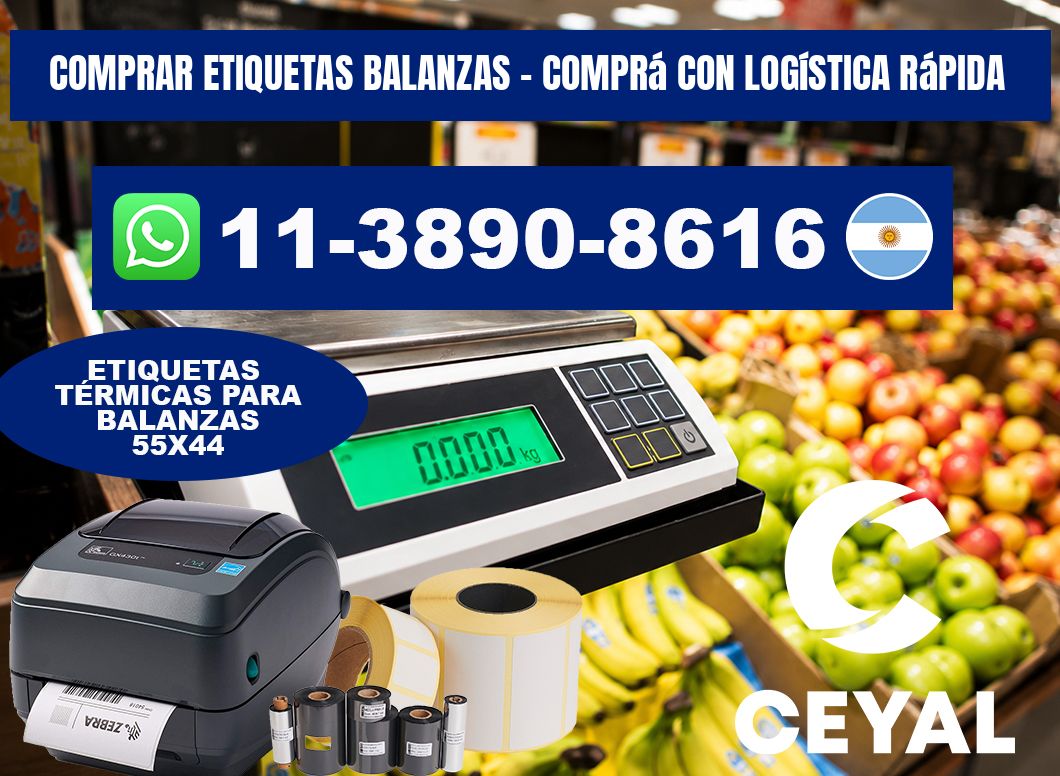 COMPRAR ETIQUETAS BALANZAS - Comprá con logística rápida