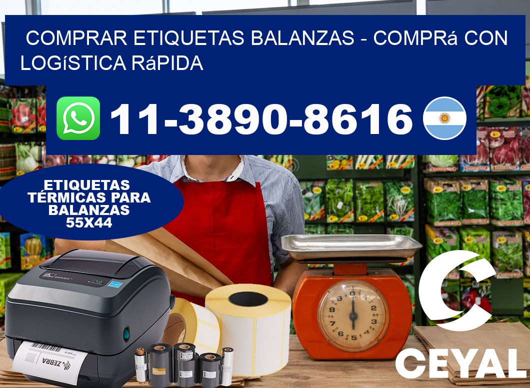COMPRAR ETIQUETAS BALANZAS – Comprá con logística rápida