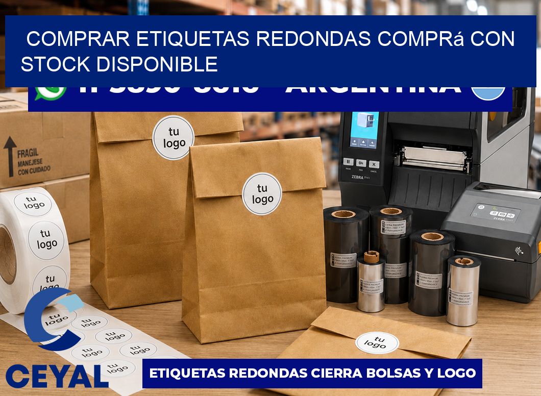 COMPRAR ETIQUETAS REDONDAS Comprá con stock disponible