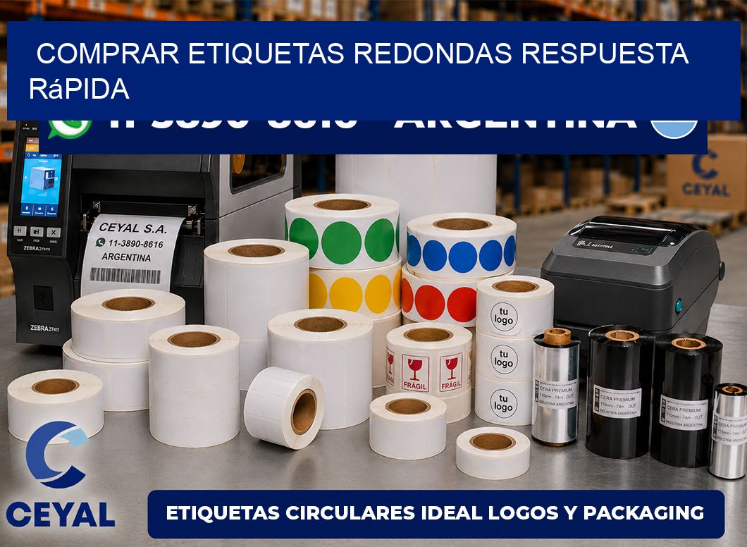 COMPRAR ETIQUETAS REDONDAS Respuesta rápida