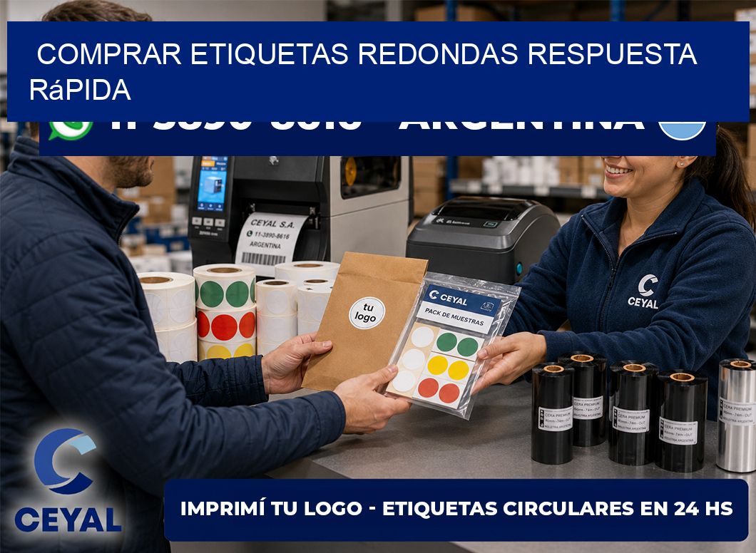 COMPRAR ETIQUETAS REDONDAS Respuesta rápida