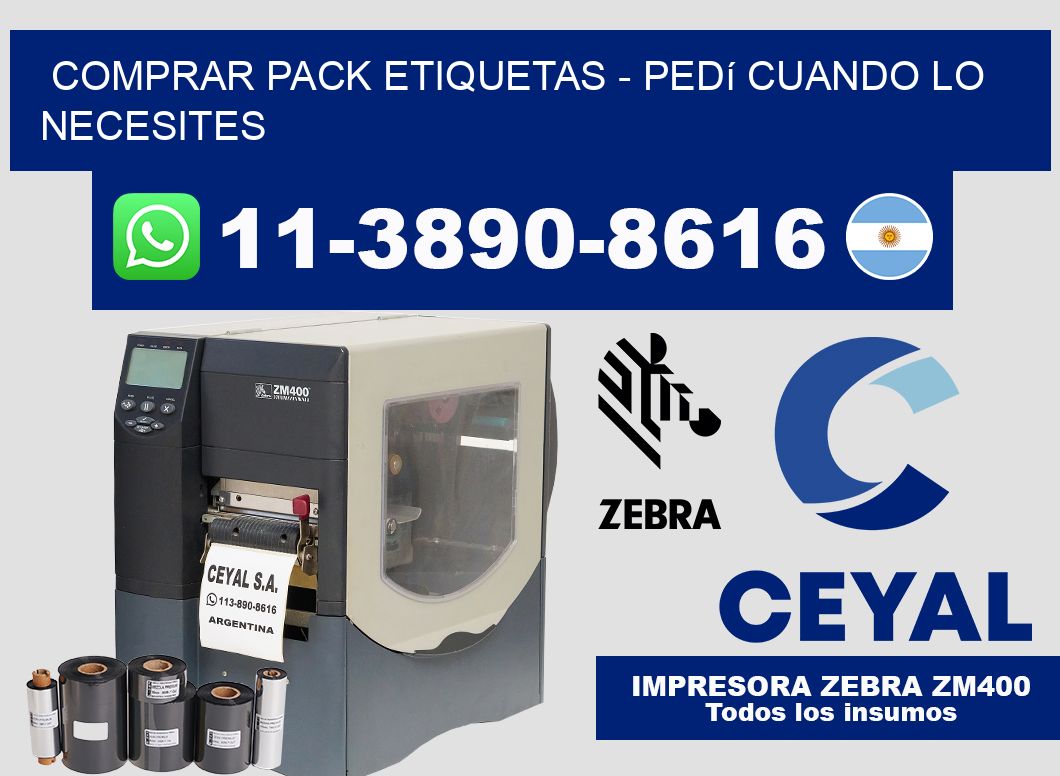 COMPRAR PACK ETIQUETAS - Pedí cuando lo necesites