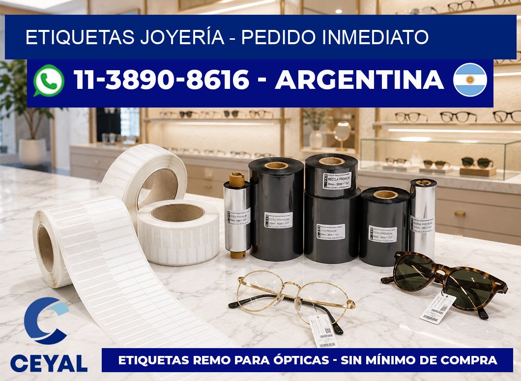 ETIQUETAS JOYERÍA - Pedido inmediato