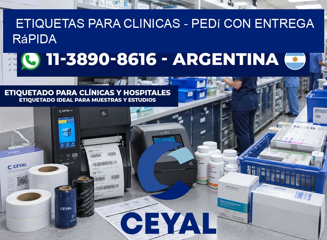 ETIQUETAS PARA CLINICAS – Pedí con entrega rápida