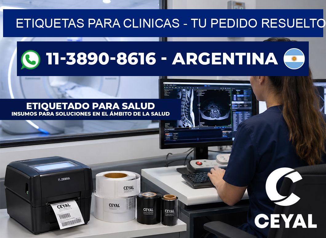 ETIQUETAS PARA CLINICAS - Tu pedido resuelto
