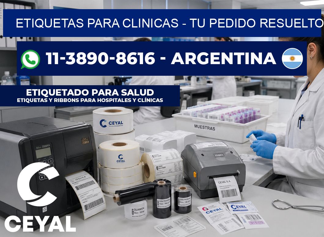 ETIQUETAS PARA CLINICAS - Tu pedido resuelto