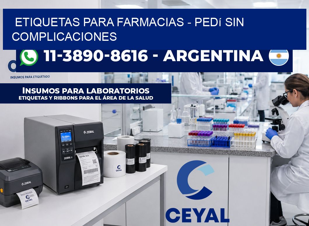 ETIQUETAS PARA FARMACIAS - Pedí sin complicaciones