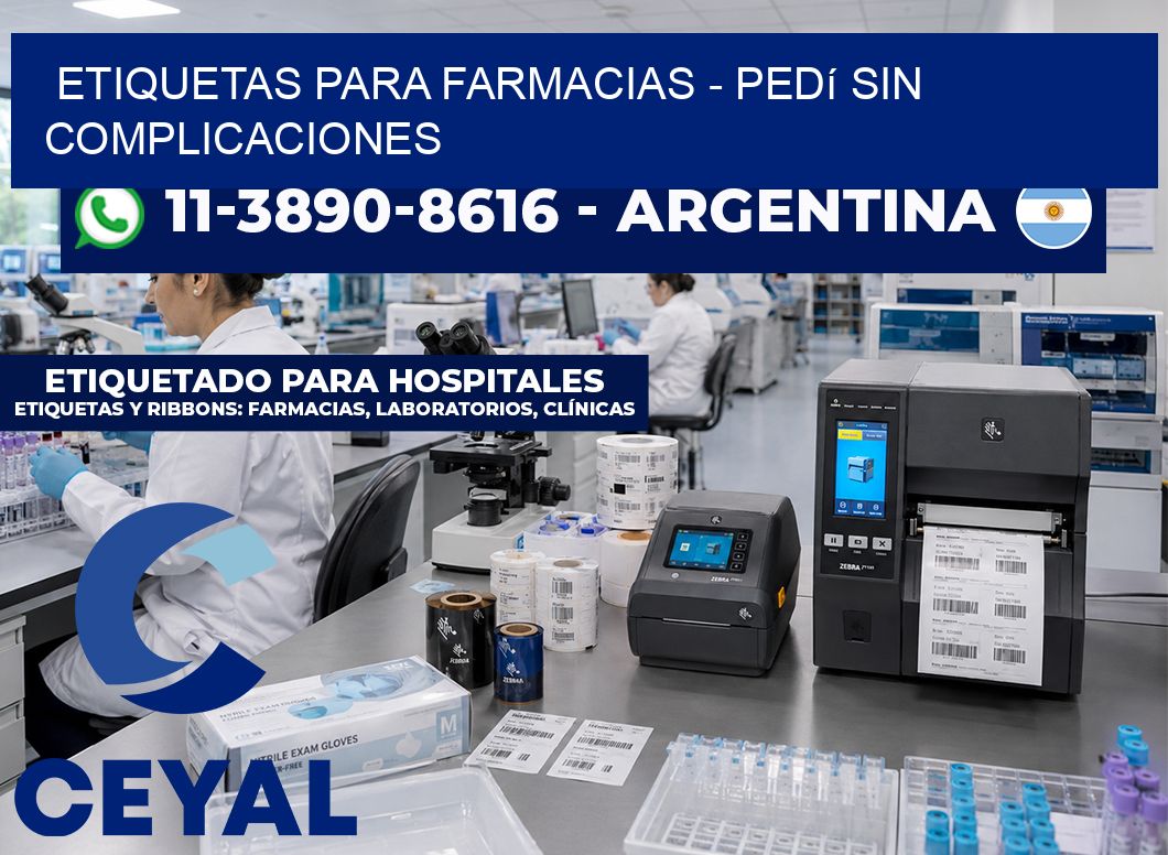 ETIQUETAS PARA FARMACIAS – Pedí sin complicaciones