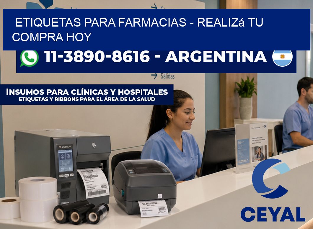 ETIQUETAS PARA FARMACIAS - Realizá tu compra hoy