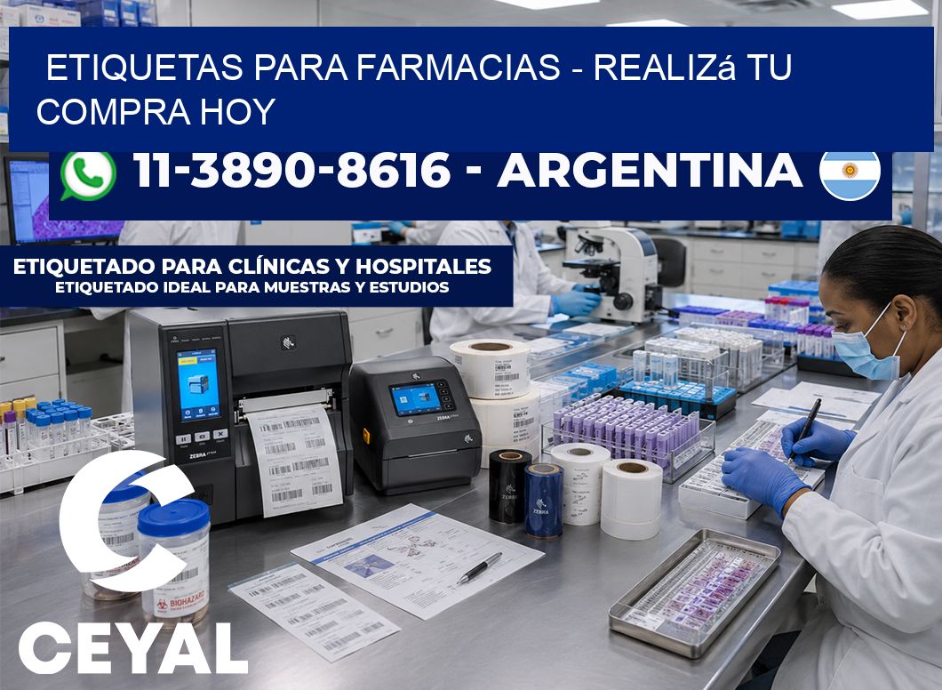 ETIQUETAS PARA FARMACIAS - Realizá tu compra hoy