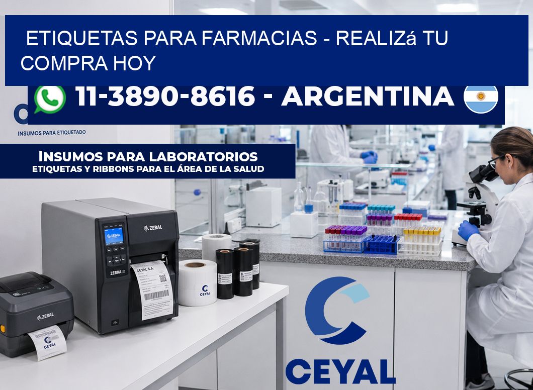 ETIQUETAS PARA FARMACIAS - Realizá tu compra hoy