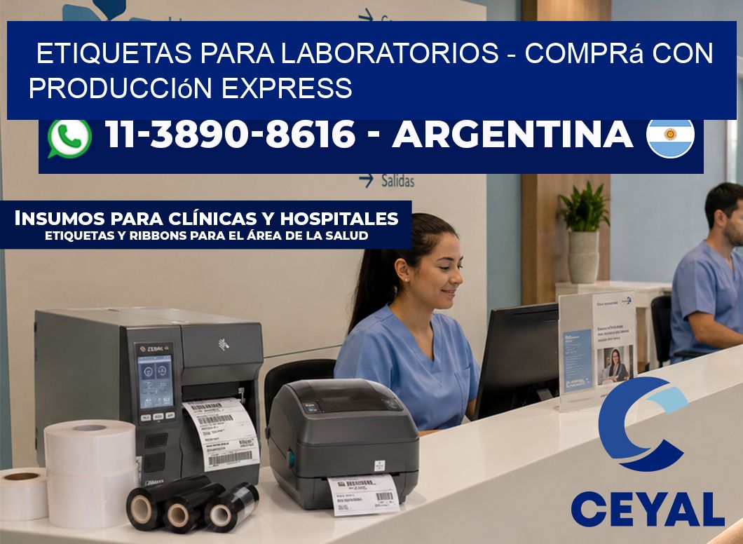 ETIQUETAS PARA LABORATORIOS – Comprá con producción express