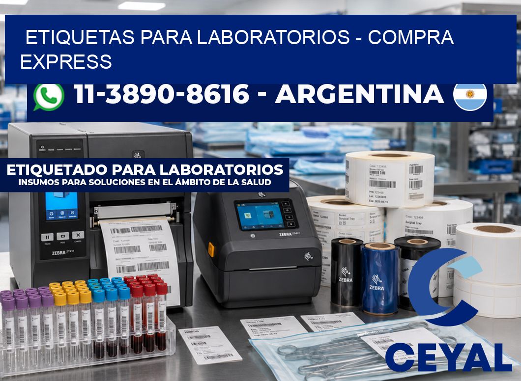 ETIQUETAS PARA LABORATORIOS - Compra express