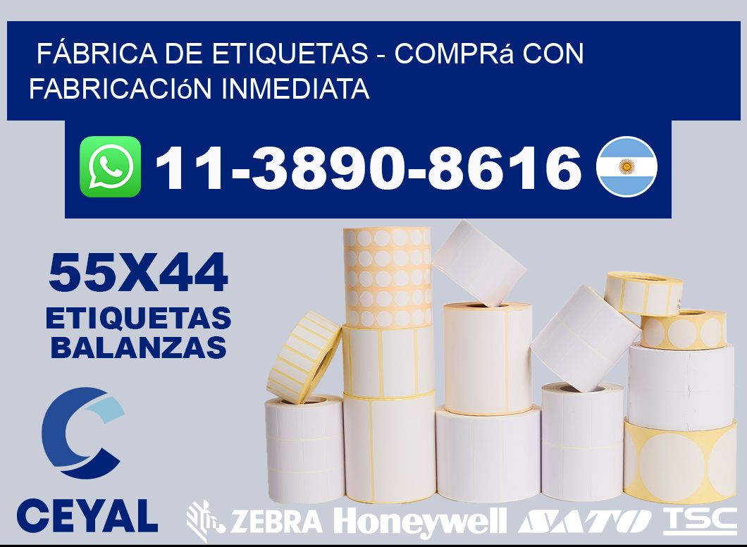 FÁBRICA DE ETIQUETAS - Comprá con fabricación inmediata