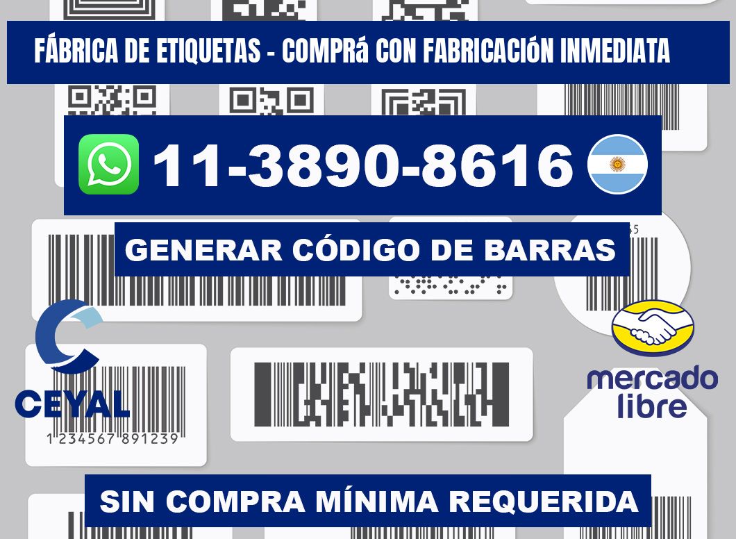 FÁBRICA DE ETIQUETAS - Comprá con fabricación inmediata