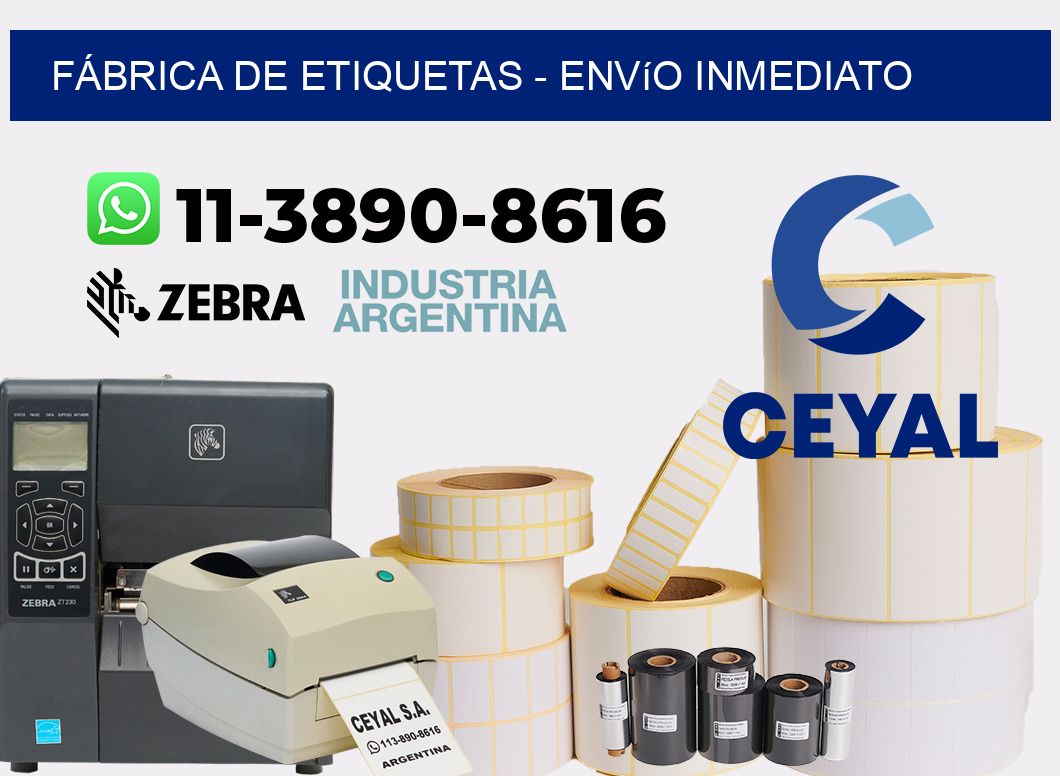 FÁBRICA DE ETIQUETAS - Envío inmediato