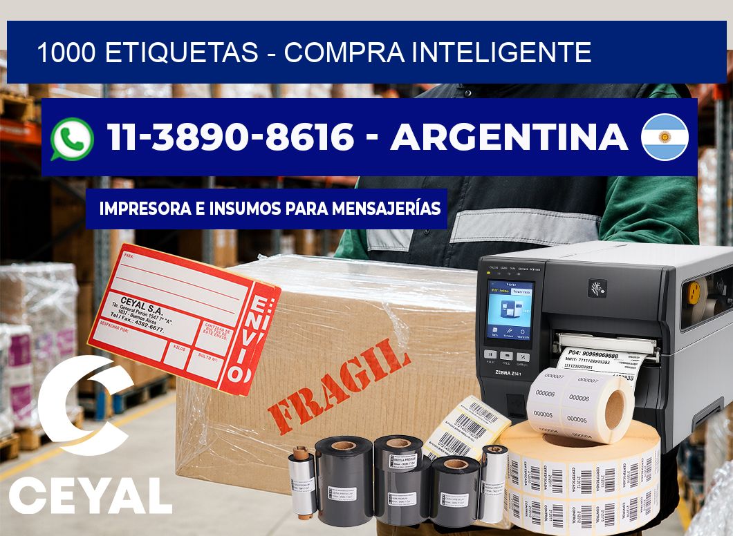 1000 ETIQUETAS - Compra inteligente