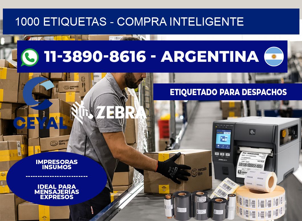 1000 ETIQUETAS - Compra inteligente