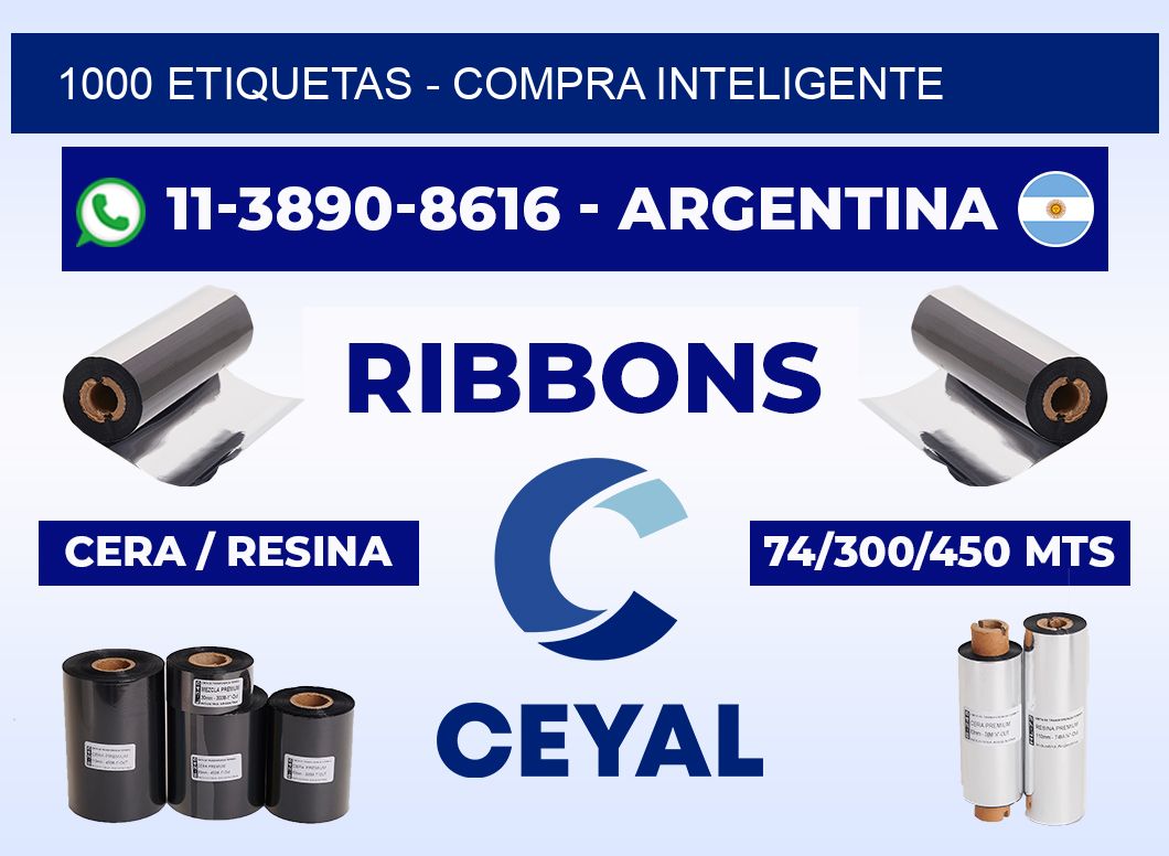 1000 ETIQUETAS - Compra inteligente