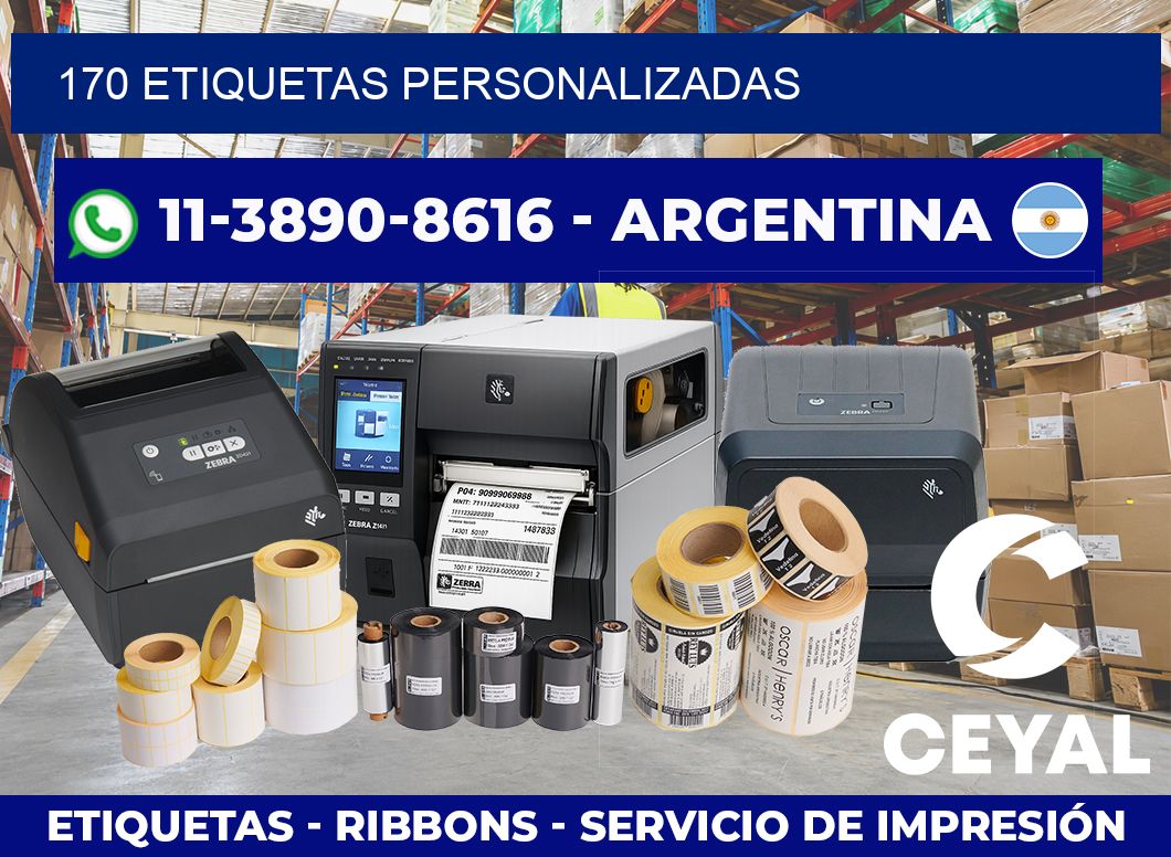 170 ETIQUETAS PERSONALIZADAS