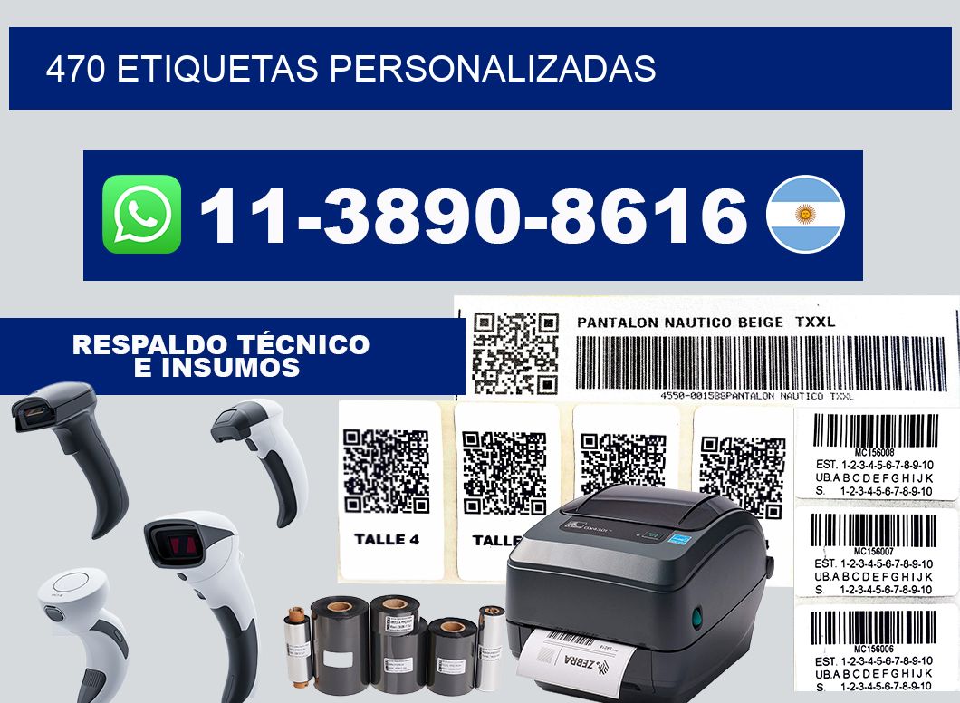 470 ETIQUETAS PERSONALIZADAS