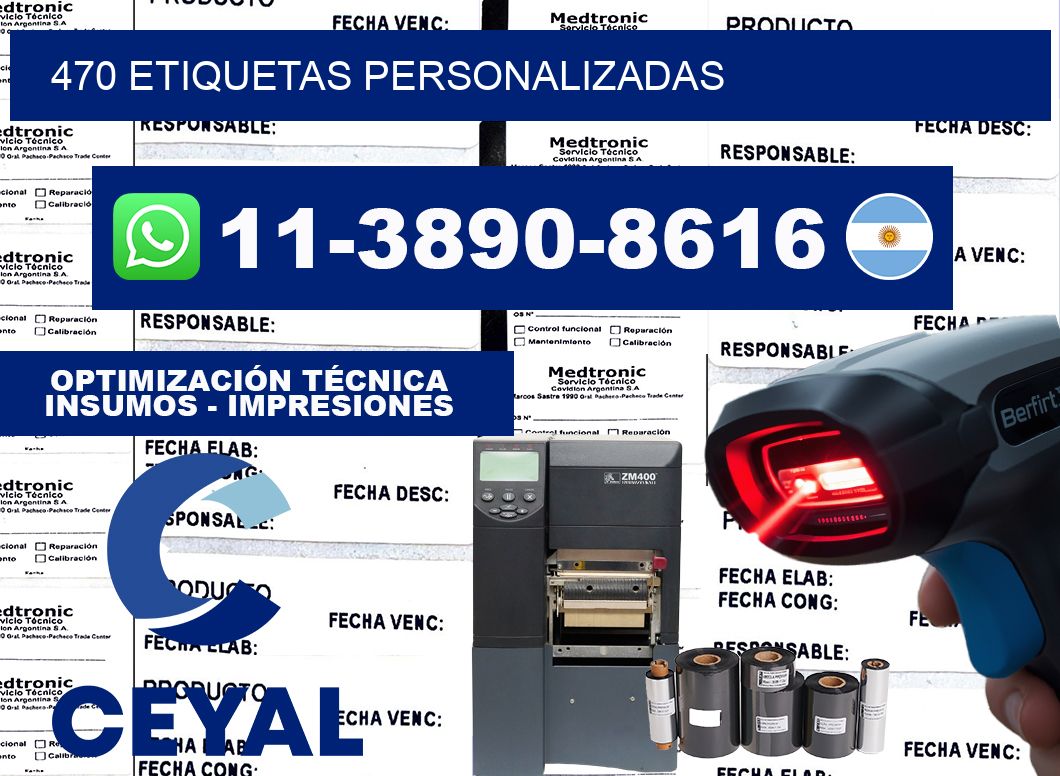 470 ETIQUETAS PERSONALIZADAS