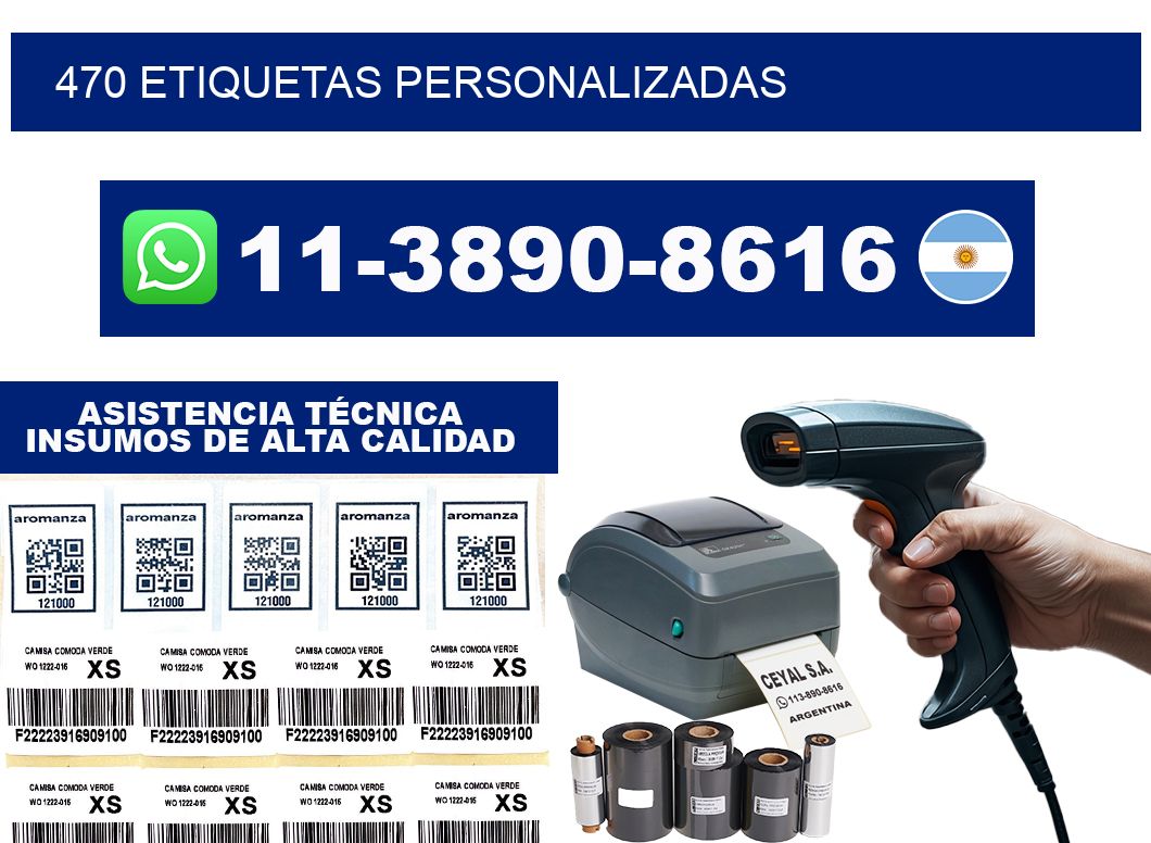 470 ETIQUETAS PERSONALIZADAS