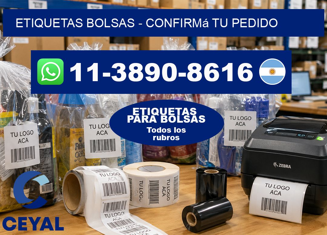 ETIQUETAS BOLSAS – Confirmá tu pedido