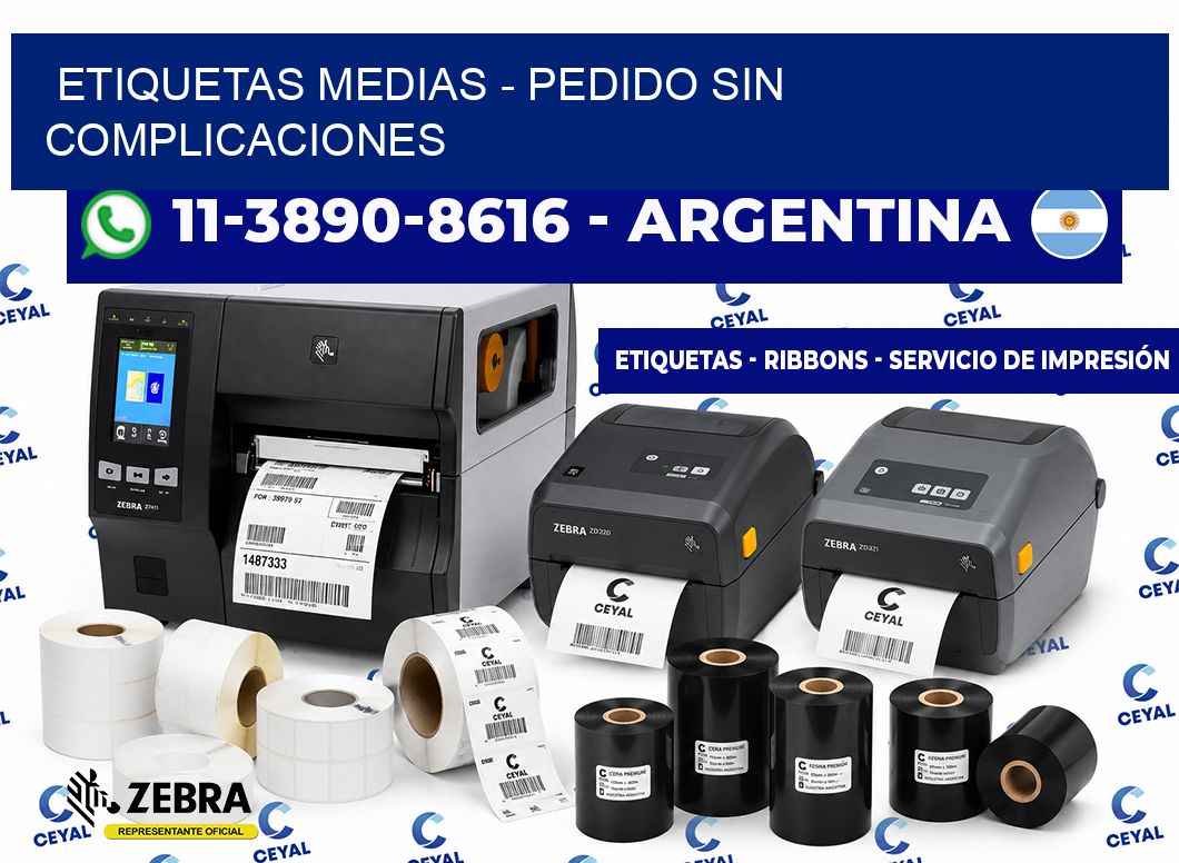 Etiquetas Medias - Pedido sin complicaciones