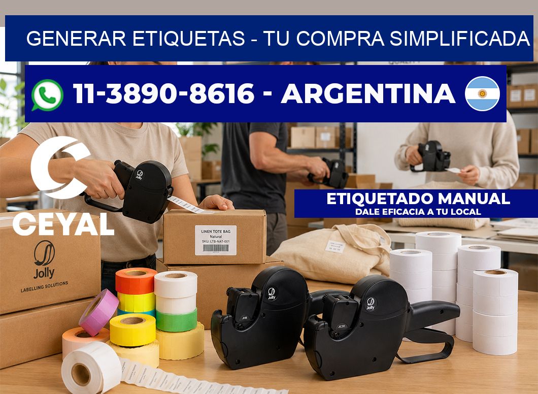 GENERAR ETIQUETAS - Tu compra simplificada