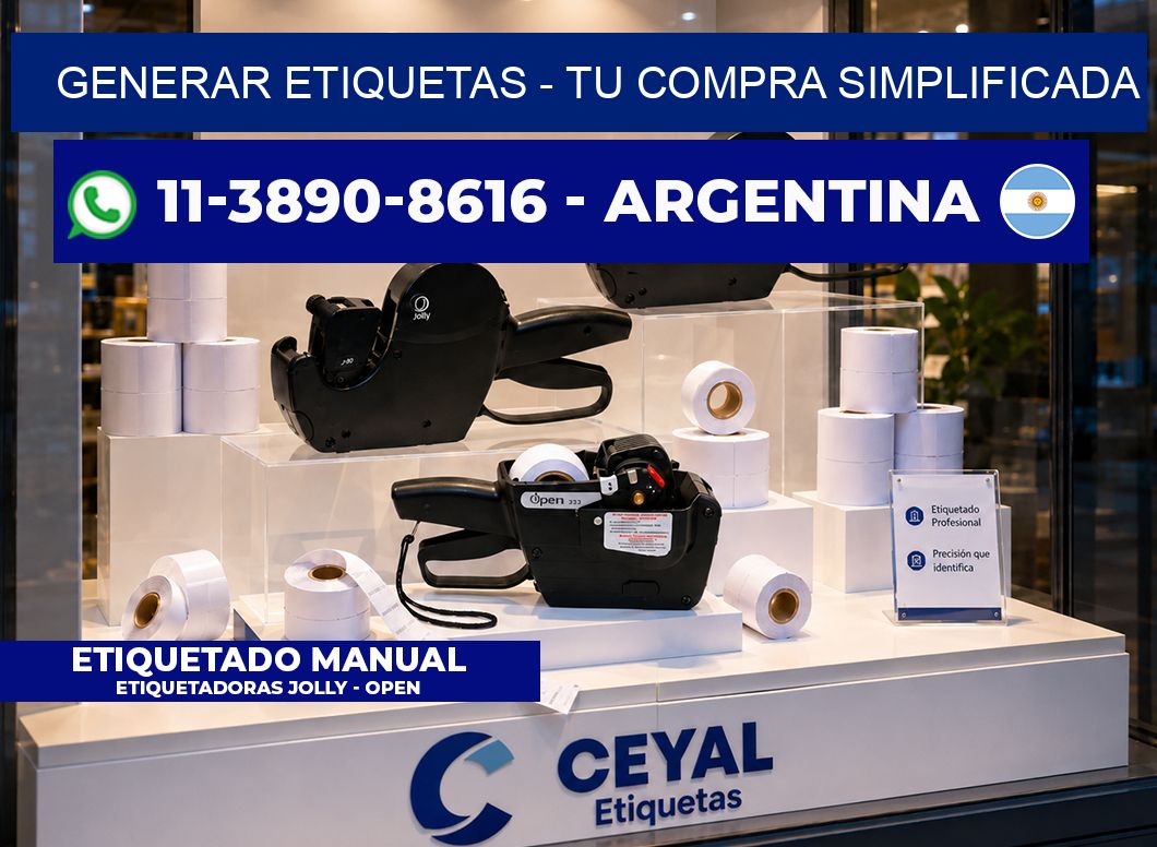 GENERAR ETIQUETAS – Tu compra simplificada