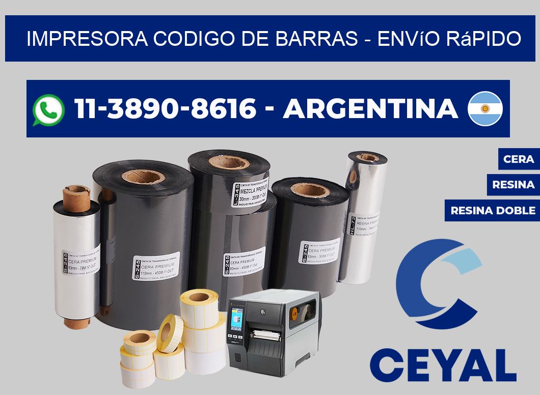 IMPRESORA CODIGO DE BARRAS - Envío rápido