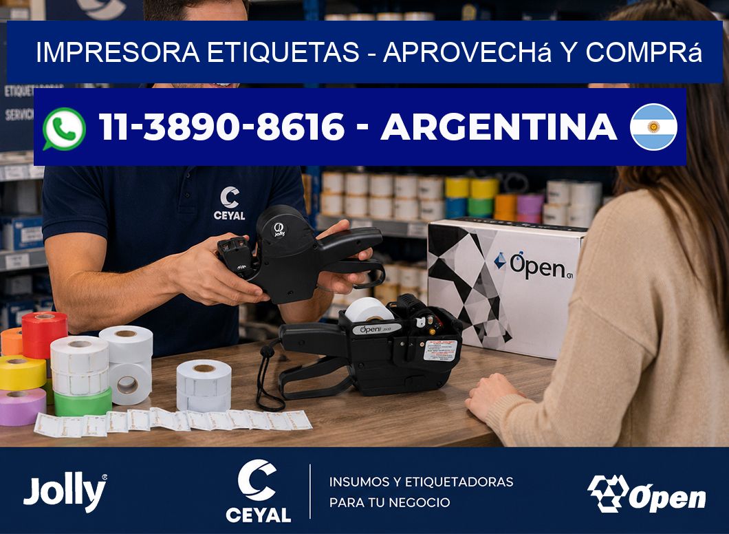IMPRESORA ETIQUETAS - Aprovechá y comprá