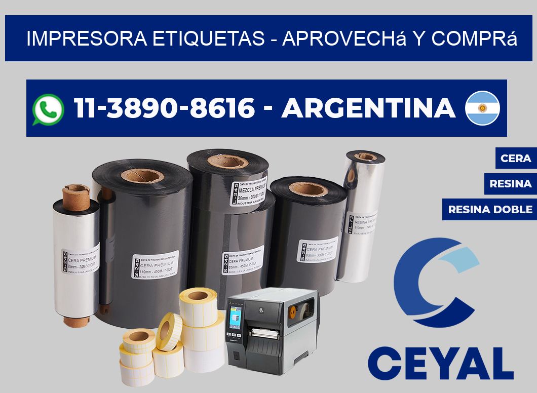 IMPRESORA ETIQUETAS - Aprovechá y comprá