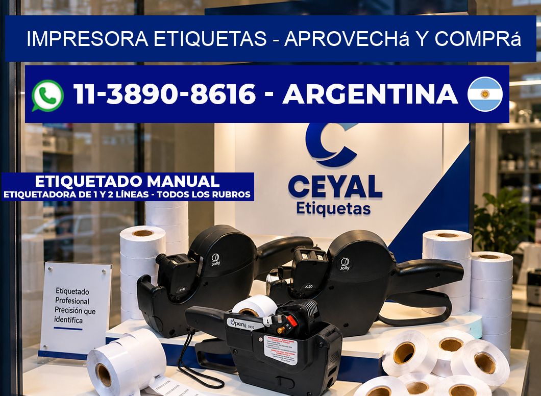 IMPRESORA ETIQUETAS – Aprovechá y comprá