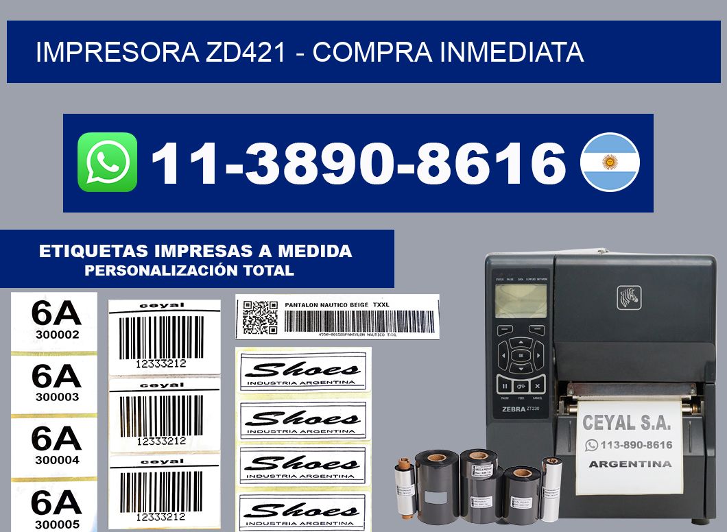 IMPRESORA ZD421 - Compra inmediata