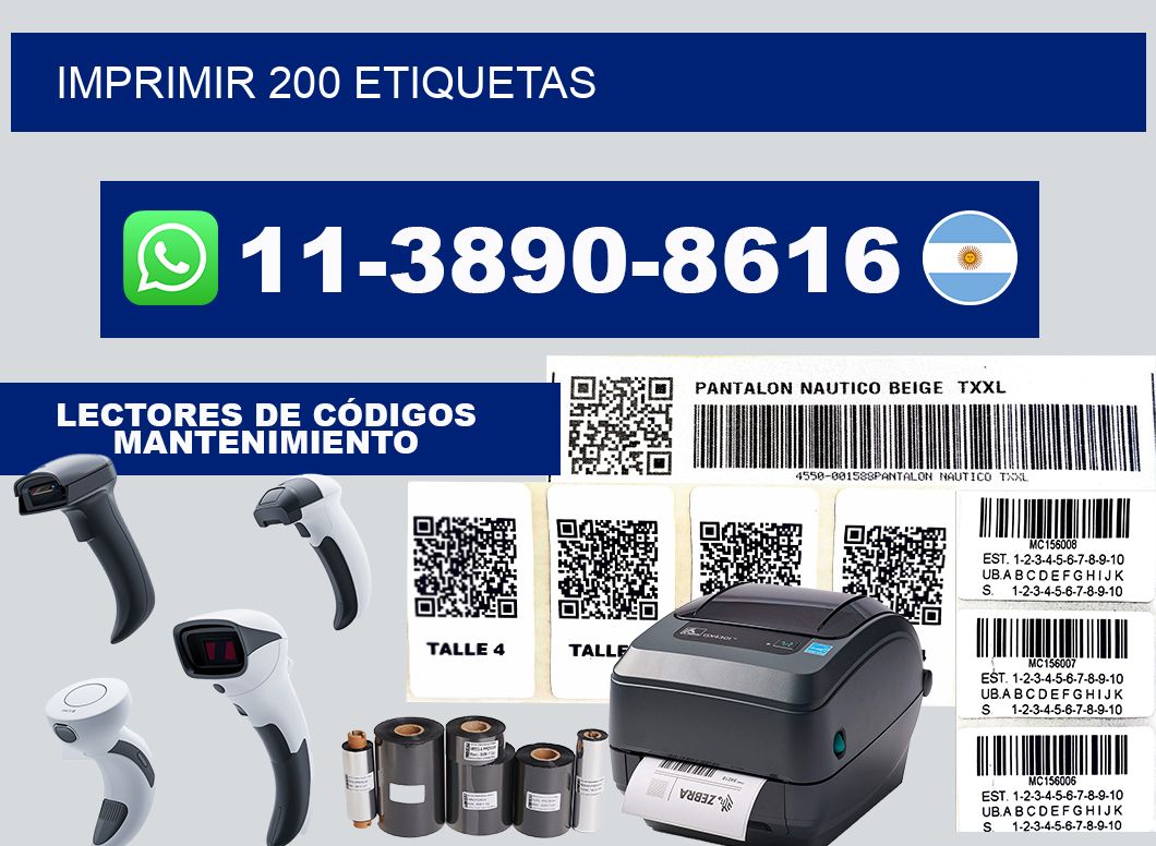 IMPRIMIR 200 ETIQUETAS